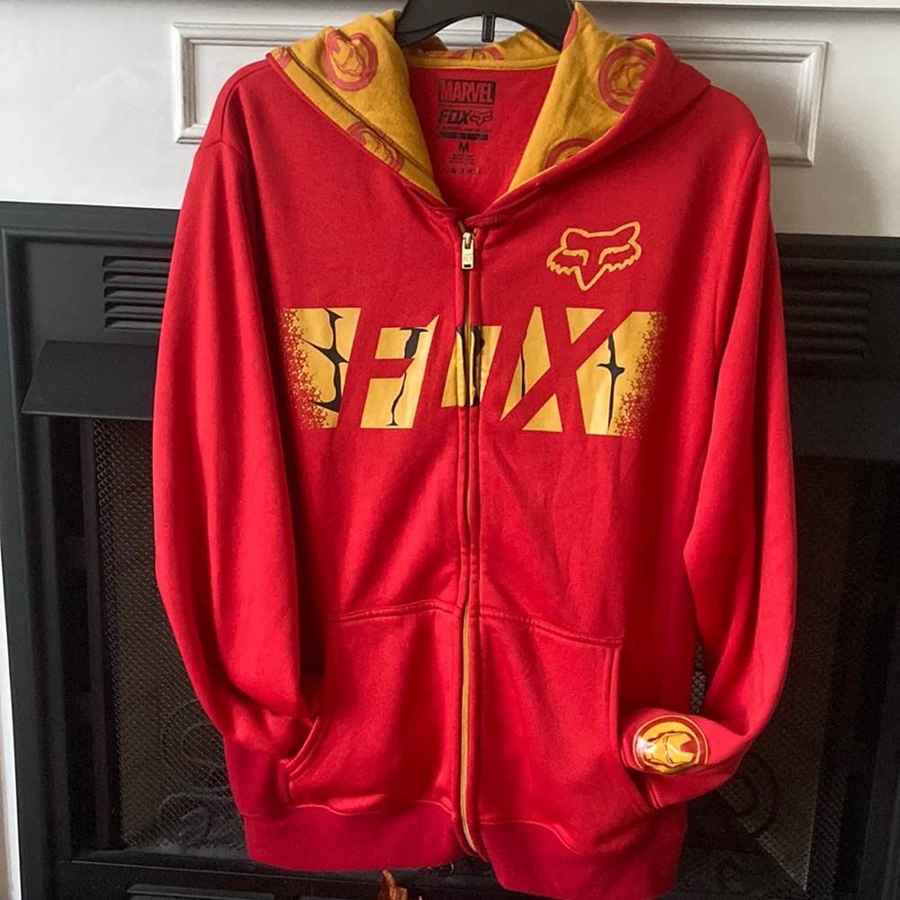 Fox Racing Ironman Hoodie/Sweatshirt, Marvel, Mens size Medium